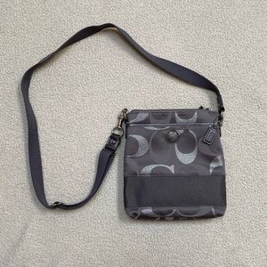 Silver Glitter Coach Swingpack